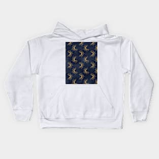 Celestial moon pattern Kids Hoodie